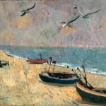 Boats and Birds 20 x 24 1983