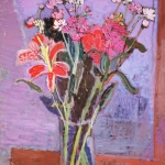 Mixed Bouquet with One Tiger Lily 30 x 25 1987