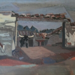 At Chichicastenango 30 x 40 Guatemala, 1951