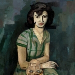 Untitled (Jula with mask) 29 1/2 x 22 1/2 ca. 1928