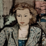 Portrait in Grey and Blue 21 3/4 x 18 1937 Oil on cardboard