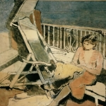 On the Terrace 30x40 New York, 1941