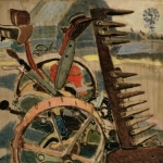 The Old Mowing Machine 26.5x32 1946