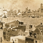 The East River Downtown 26 x 36 1945