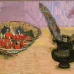 Stillife 1962 [cherries, inkwell, quills] 14x28 1960–72