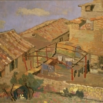Courtyard at Biot 24x34 1965