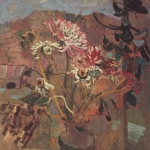 Dahlias at Biot 28 1/2 x 23 1/2 1966
