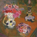 Flower Still Life [sweet william] 24x29 1978-80