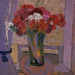 Sweet Williams by the Window 34x24 1985