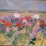 Flowers from the Terrace 30x40 1988-89
